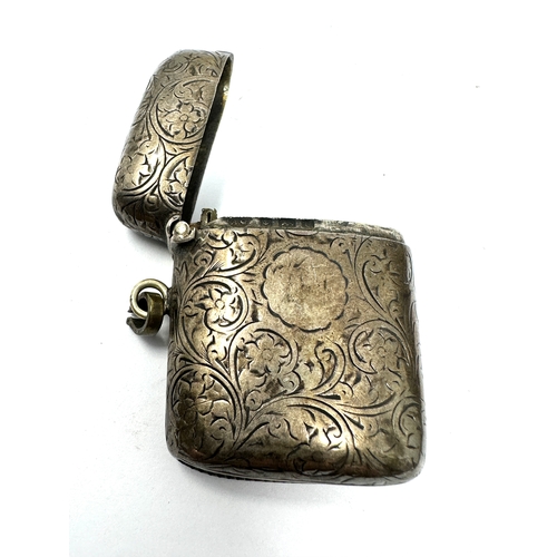 8 - Antique silver vesta case