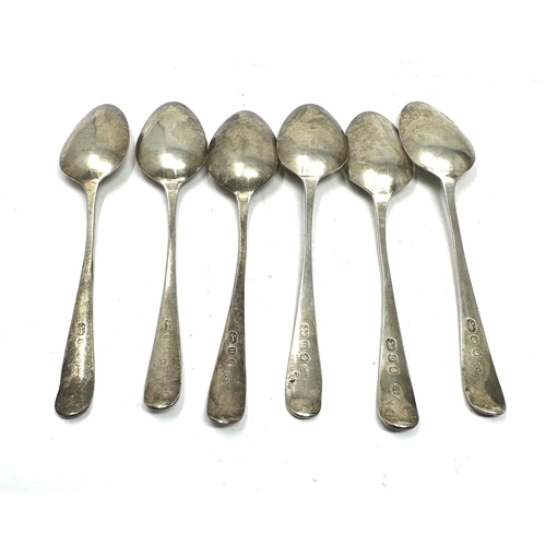 37 - 6 antique georgian silver tea spoons