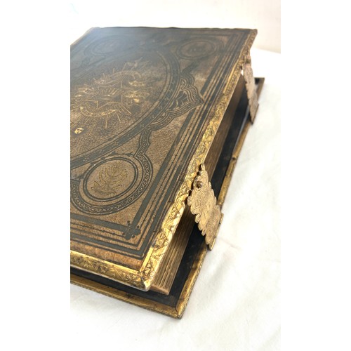 31 - Vintage brass bound family bible