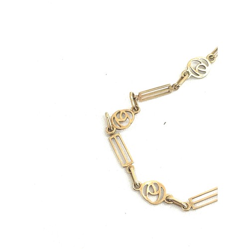 570 - Ladies 9ct gold bracelet, total weight 3.7grams