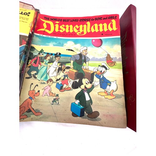 71 - 2 Folders of vintage disneyland magazines