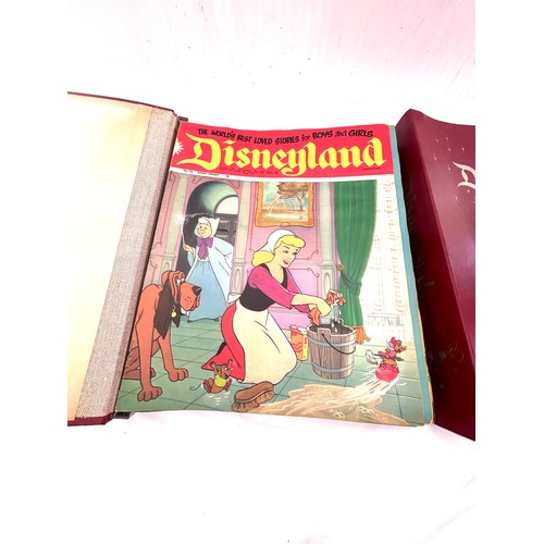 71 - 2 Folders of vintage disneyland magazines