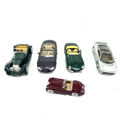 63 - Selection of 5 Cars includes Burago Jaguar, Majito etc