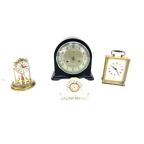 55 - Selection of clocks includes smith enfield, carriage clock etc