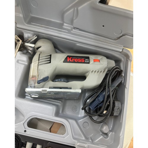 18 - Kress 420W Jigsaw and a 100 piece drill set