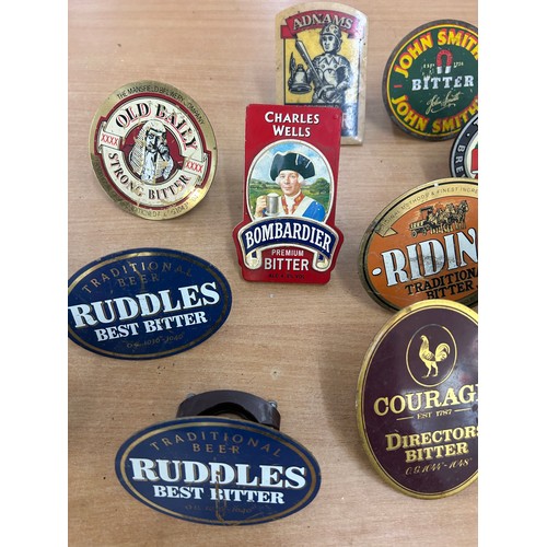 39 - Selection of vintage pub beer labels to include Truman Bitter, Strongsmith etc