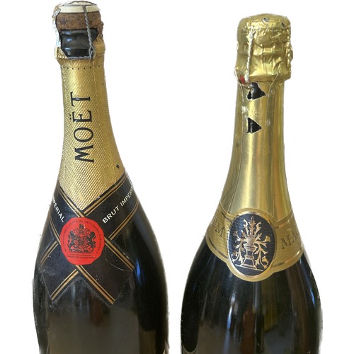 599 - Seleection sealed Champayne to include 1500ml Moet, Charlemagne, Brut etc