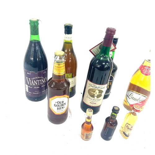 66 - Selection of assorted alcohol to include Rainha Santa Tawny port, Old Golden Hen, Lambrini and some ... 