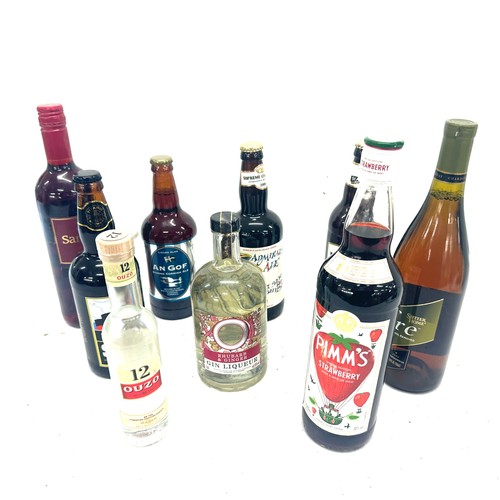 58 - Selection of assorted alcohol to include Gin Liqueur, Pimms Strawberry, Stout etc