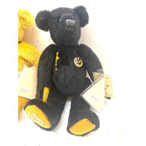 21 - 2 Deans Limited Edition bears with COA- ' Nightfall' no 252/2000 and ' Golden Dawn' no 252/2000 both... 