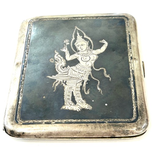 23 - Siam niello silver cigarette case