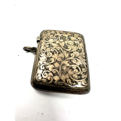 27 - Antique silver vesta case