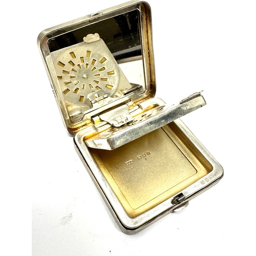 14 - silver hallmarked compact