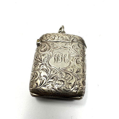 4 - Antique silver vesta case