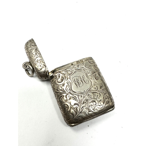 4 - Antique silver vesta case