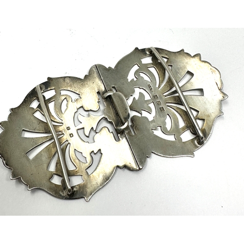 9 - Antique silver nurses buckle