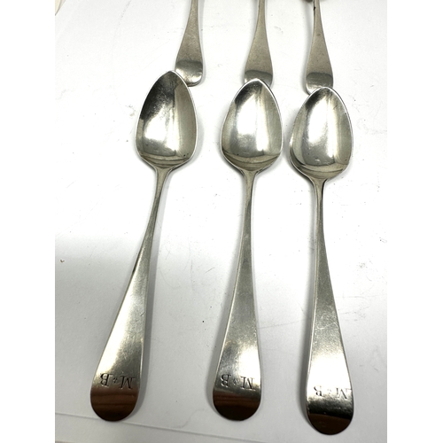 31 - 6 antique silver tea spoons