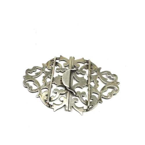 8 - antique  silver nurses buckle