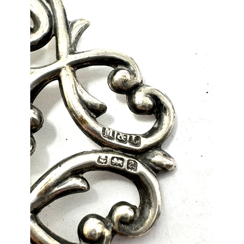 8 - antique  silver nurses buckle