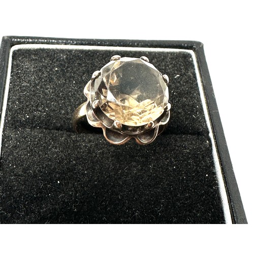 103 - 9ct Gold Smokey Quartz Cocktail Ring (4.5g)