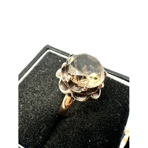 103 - 9ct Gold Smokey Quartz Cocktail Ring (4.5g)