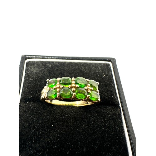 104 - 9ct Gold Diopside Dress Ring (3.4g)