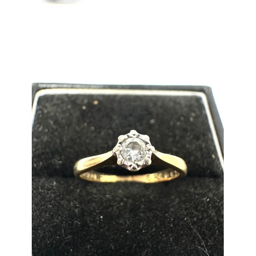 89 - 9ct Gold  Diamond Ring (1.6g)