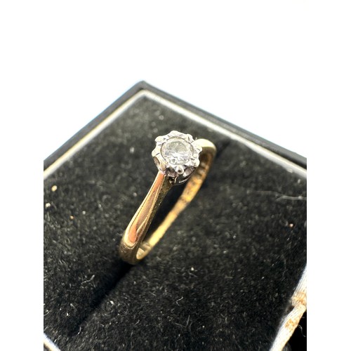 89 - 9ct Gold  Diamond Ring (1.6g)