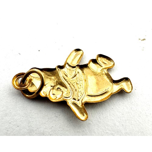 81 - 9ct Gold Winnie The Pooh Pendant (0.2g)