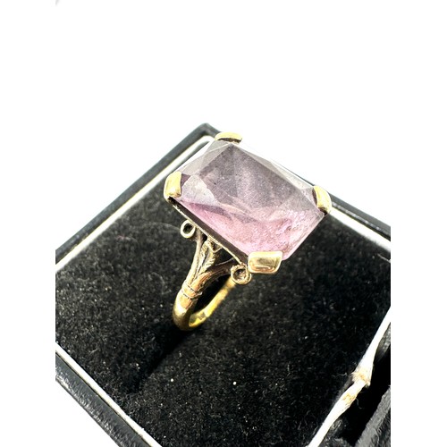 42 - 9ct Gold Amethyst  Ring (4.9g)