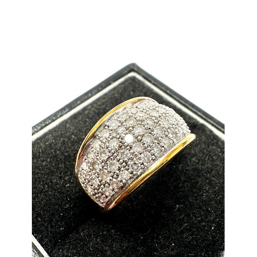 35 - 9ct Gold Diamond Dress Ring (4.6g)