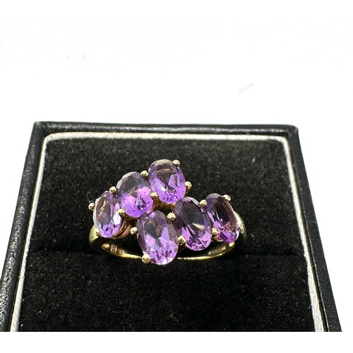 72 - 9ct Gold Amethyst Ring (2.4g)