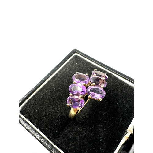 72 - 9ct Gold Amethyst Ring (2.4g)