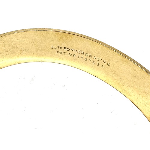 457 - A Vintage 9ct Rolled Gold  Bangle (28g)