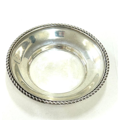 582 - Vintage sterling silver pin dish by Asprey of London Birmingham hallmarks for 1928, approximate weig... 