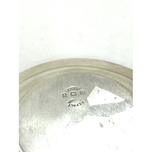 582 - Vintage sterling silver pin dish by Asprey of London Birmingham hallmarks for 1928, approximate weig... 