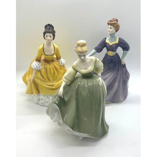 98 - Three Royal Doulton lady figures includes coralie hn2307, Fair Lady hn2193 and Jaqueline hn2333