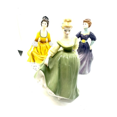 98 - Three Royal Doulton lady figures includes coralie hn2307, Fair Lady hn2193 and Jaqueline hn2333