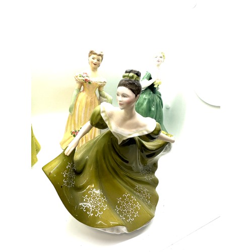 97 - 2 Royal Doulton lady figures includes Lynne hn2329, Fluer hn2368 and 2 other lady figures