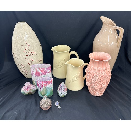 125 - Selection of assorted jugs, vases, scent bottles etc