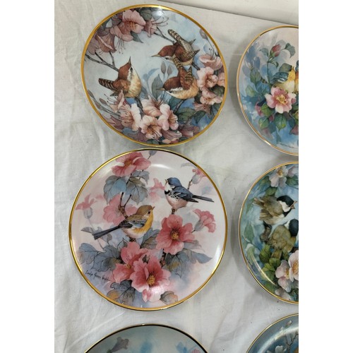 103 - Set of 5 Franklin mint Heirloom collectors plates includes three part harmony, Spring time sonata et... 