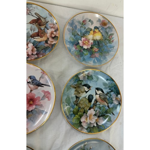 103 - Set of 5 Franklin mint Heirloom collectors plates includes three part harmony, Spring time sonata et... 