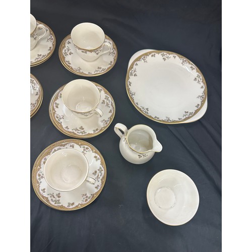 236 - Lynne Wood Royal Doulton 6 piece tea service, missing teapot