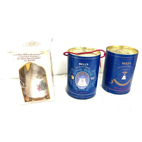 644 - Selection of commemorative Bells Scotch Whisky decanters to include ' Her Majesty Queen Elizabeth II... 