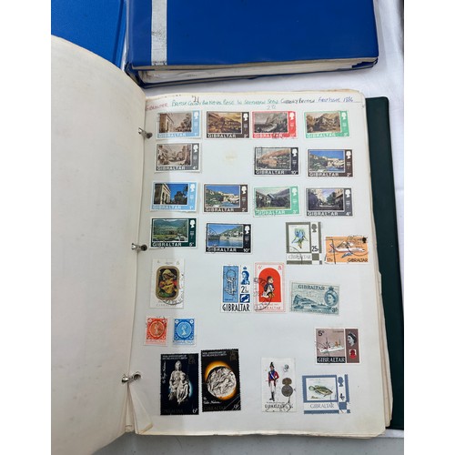 129 - Selection of an assortment of vintage and later stamps to include 8 albums and cover stamps