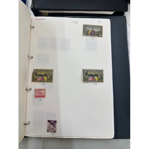 129 - Selection of an assortment of vintage and later stamps to include 8 albums and cover stamps