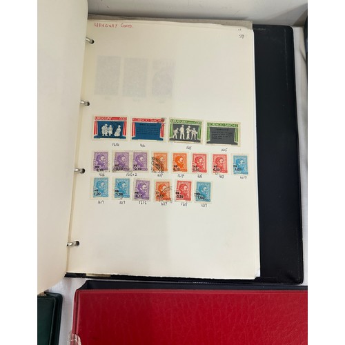 129 - Selection of an assortment of vintage and later stamps to include 8 albums and cover stamps