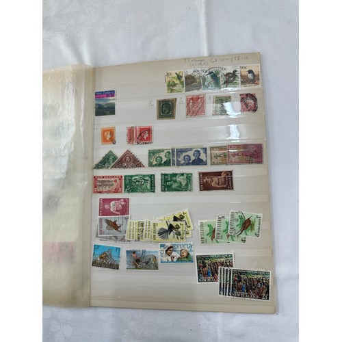 251A - Selection of four stock cards full of stamps of New Zealand