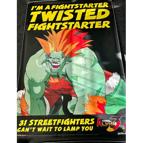 275 - Playstation Fightstarter, twisted fightstarter promotional poster by Playstation, approximate measur... 