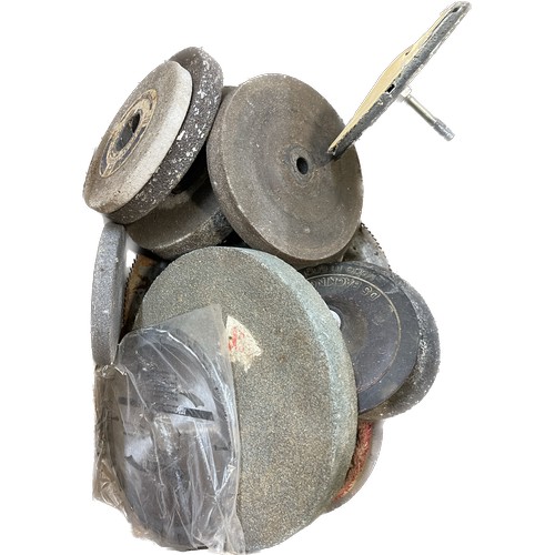 209 - Large selection of assorted tools includes sanding discs, light etc